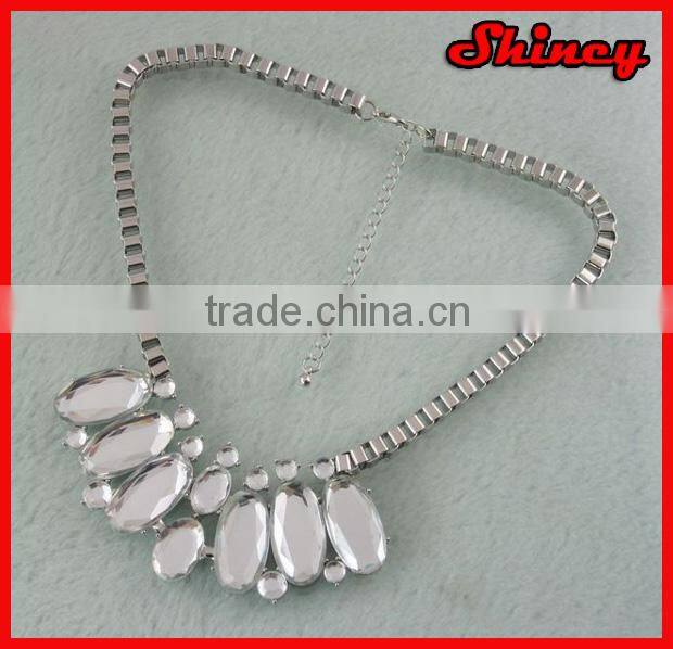 alloy colorful enamel gold chunky chain necklace,girls chunky necklaces