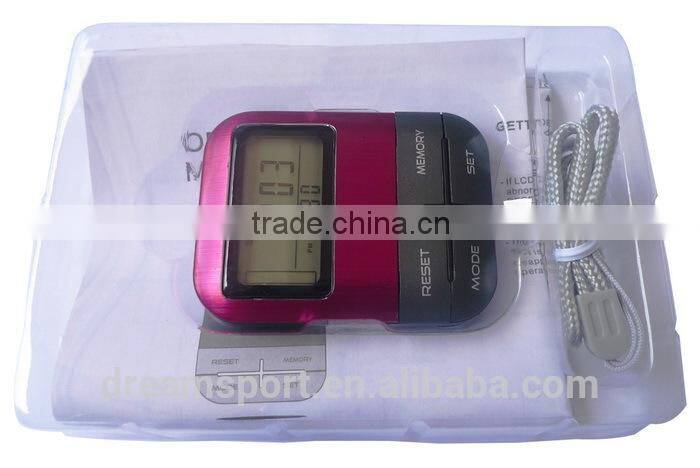 Professional 3D Touch Buttonless Pedometer USB Step Counter