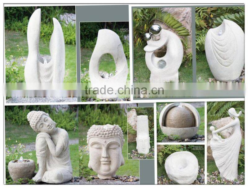 2015 new cement garden water feature