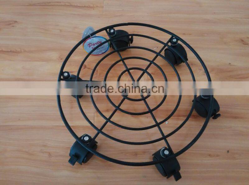 Moved a flower pot rack, garden decoration Green 30 CM 3 wheels plant pot rollers