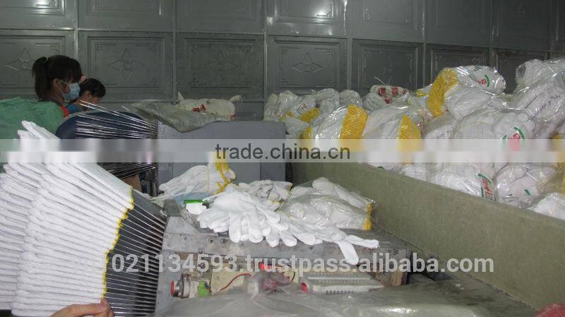 Knitted polycotton cotton industrial gloves working gloves garden gloves