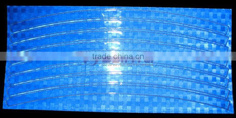 Fluorescent MTB Bike Stickers Bicycle Wheel Reflector Rim Light Tape