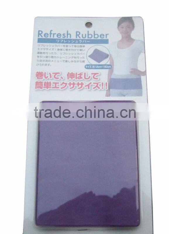 Natural rubber elastic waist trimmer belt