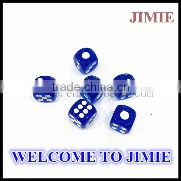 15mm round corner loaded dice with number engraved