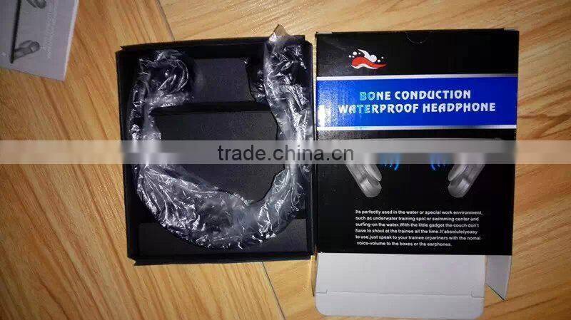 Super Advanced Bone Conduction Bluetooth Headset Mp3 Player with 8GB Memory and 10M Waterproof