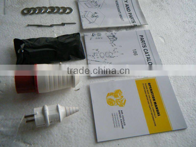 Lowest price generator 50HZ/220V 5KVA/5KW Diesel Generator HOT SALE!