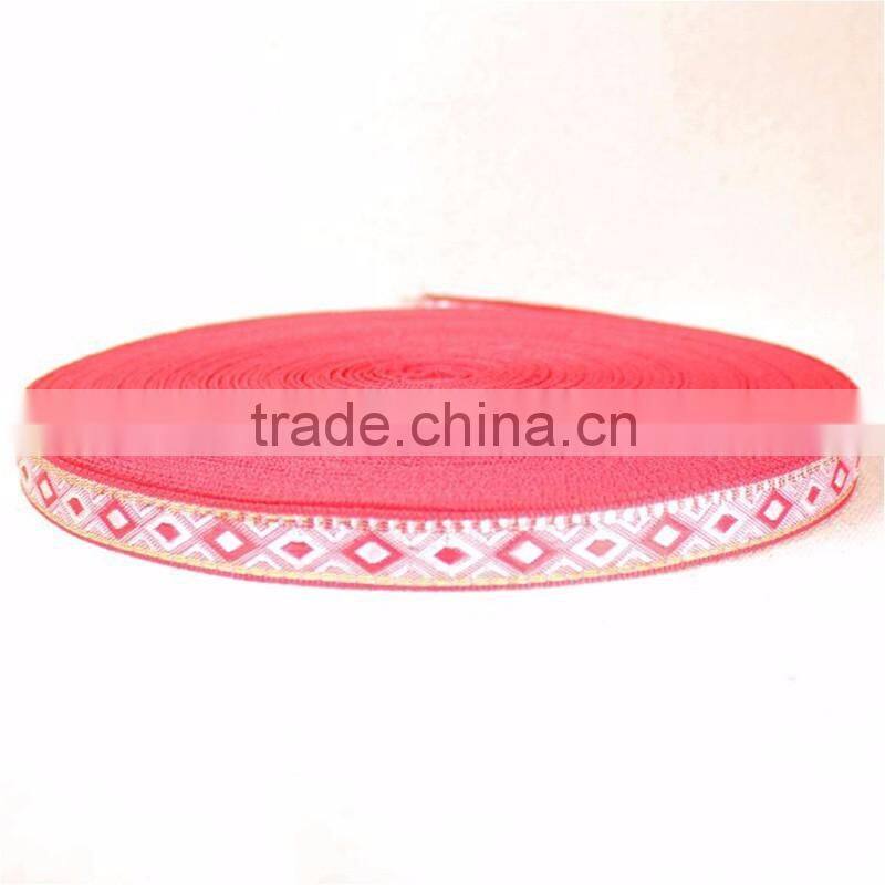 Customized colourful mediterranean style rustic fancy DIY decoration polyester ribbon rolls