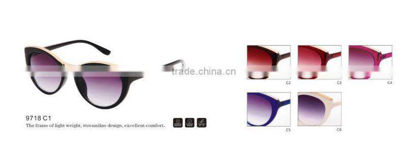 OEM Latest Fashion Polycarbonate Eyewear Women Sunglasses