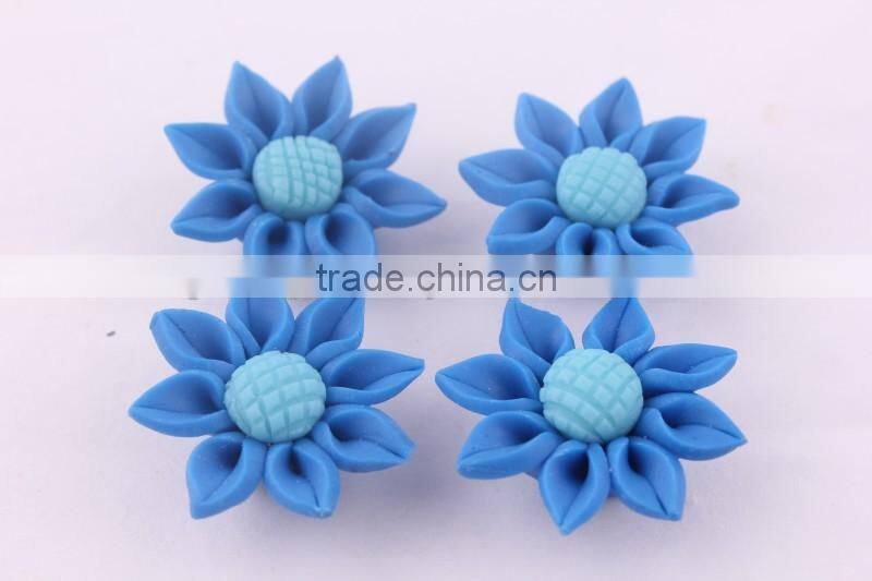 Look!! Discounted prices!! Halloween Mixed colors Soft ceramic porcelain flowers for DIY fashion jewelrys!! Cheapest!! !!