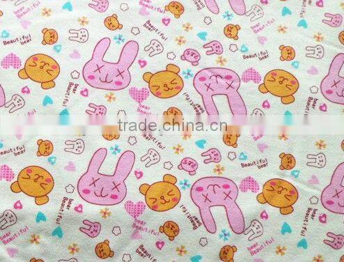 40s 350gsm printed 100% polyester velour