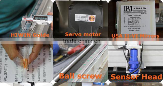 150W/200W co2 metal non-metal mix laser cutting machine for thin steel and nonmetal /Co2 laser tube stainless steel mixed laser