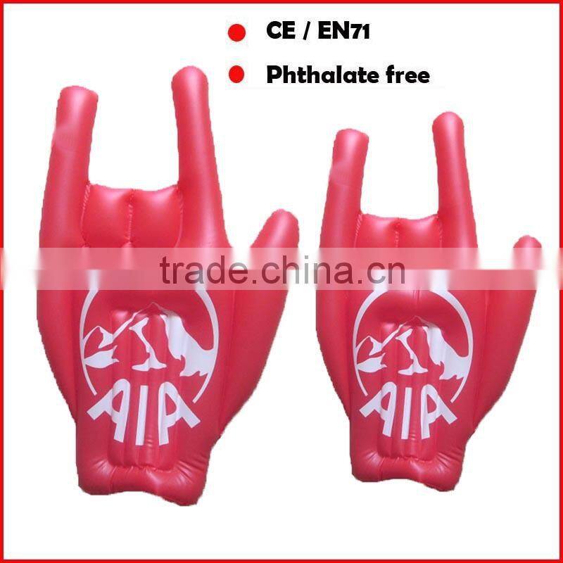 inflatable hand sticks toys with customized logo for promotion