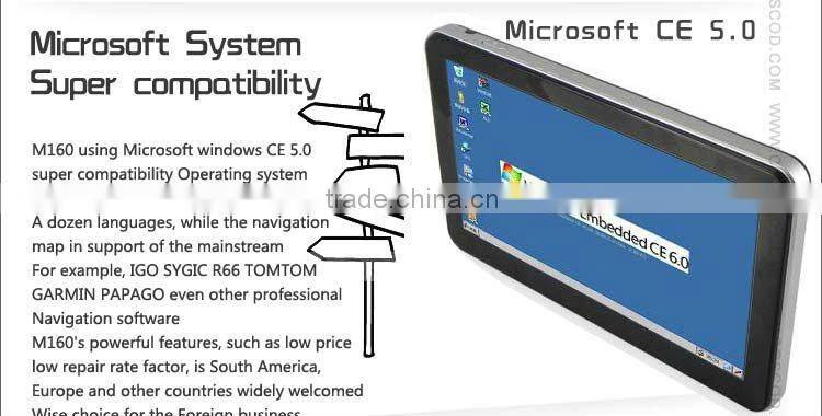 M050- 5 inch tablet gps with bluetooth for Europe map