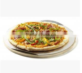 Cordierite Pizza Stone with Pizza Cutter and Serving Rack
