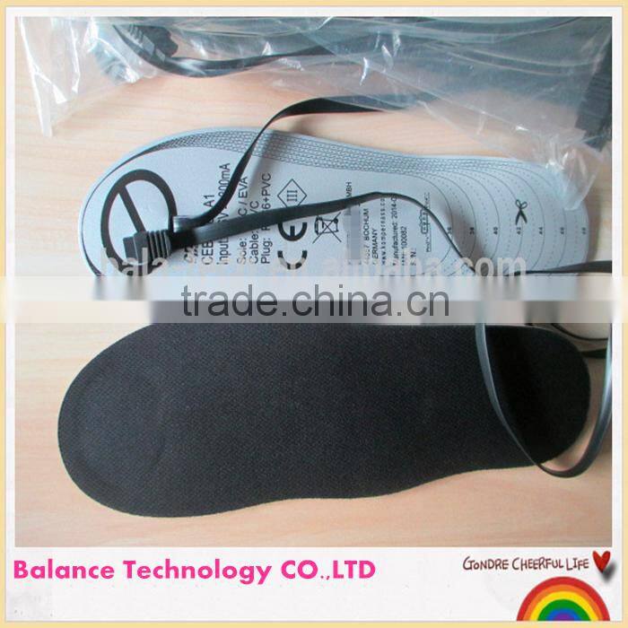 2016 Super Warm Rechargeable shoes heating pad / Lithium Battery Insole,