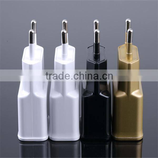 OEM black white gold logo printing us eu 1.5a dual usb charger for nokia with micro cable and paper box