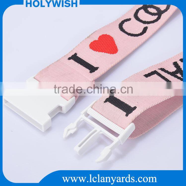 Candy color pp weaving polyester luggage bag strap
