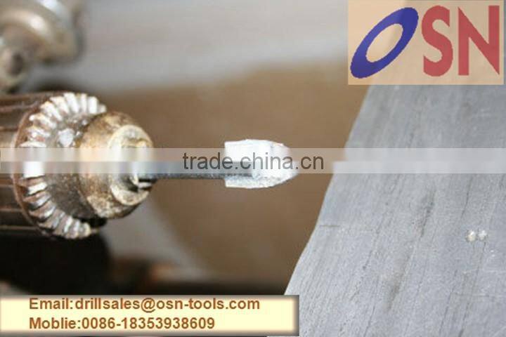 Tungsten carbide Easy and quick chip removal glass drill bit