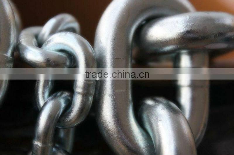 G80 DIN764 electric galvanized welded steel long link chain