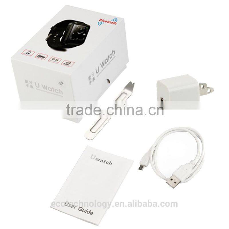 1.48" Capacitive Touch Screen Bluetooth smart watch U8 supporting smart phone and multi languages
