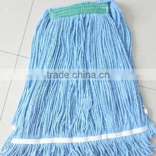 C004 4 Ply blended cotton looped end wet mop, with 1" headband.