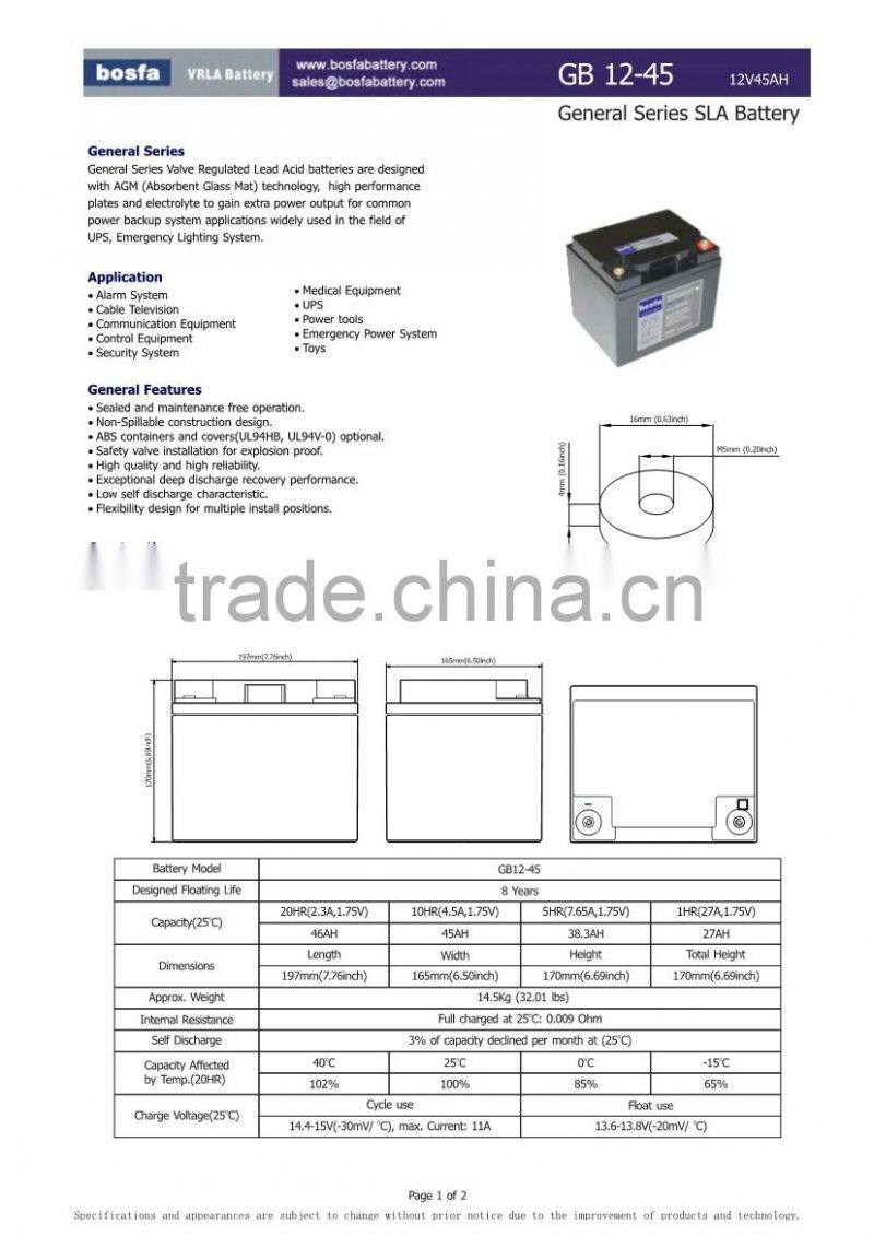 12v48ah sla battery 12v 48ah rechargeable lawn mower battery lawn mower 12v battery 48