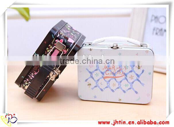 Tin Boxes with Handle for packing dongguan alibaba