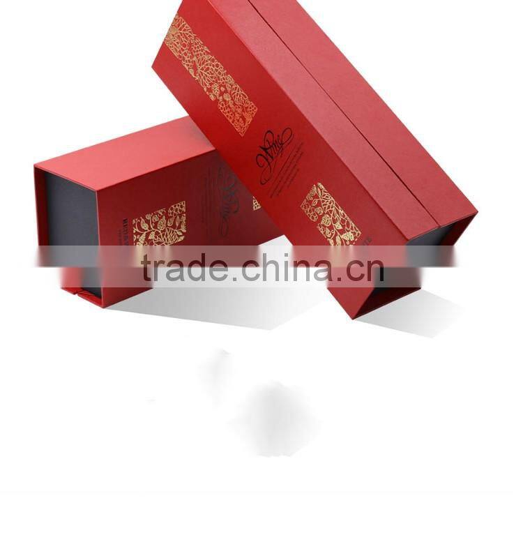 wholesale single wine glass bottle gift box cardboard paper packaging box