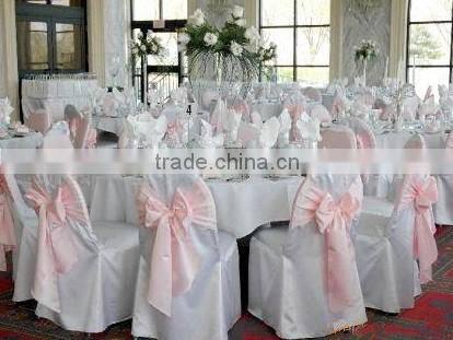 100%polyester visa chair covers,hotel/banquet/wedding chair covers,Satin sash