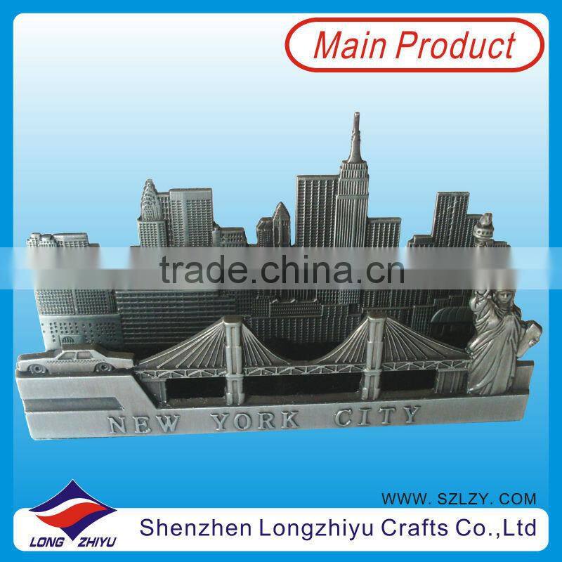 Custom antique bronze plating die casting name card holder id card holder