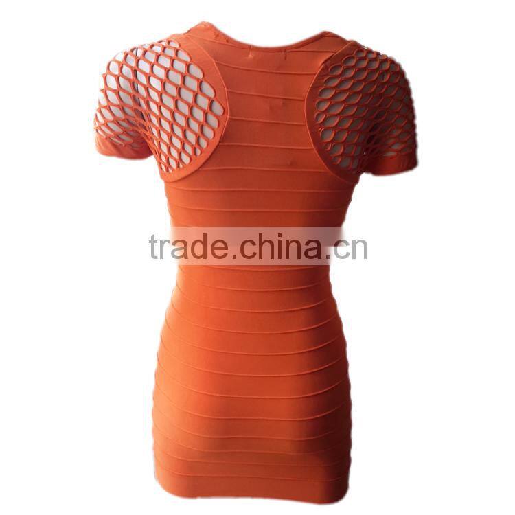 New Fashion Women Casual Dress With Mesh
