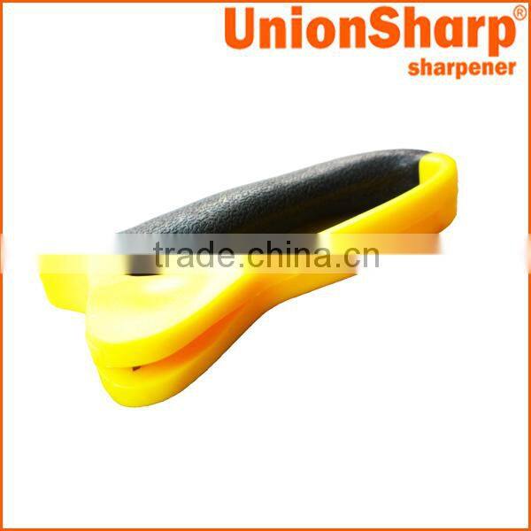 Garden tool knife and machete sharpener