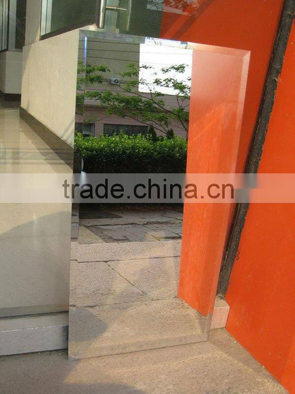 Unframes bathroom mirror and high quality mirror glasss