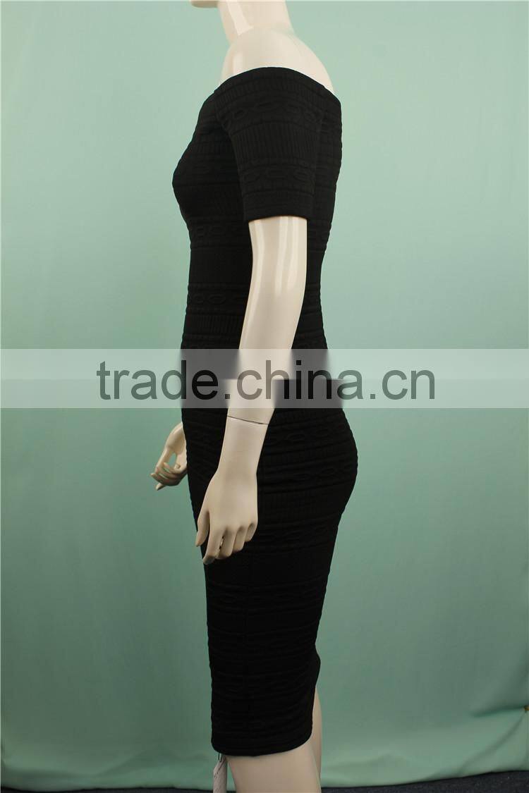 2016 A/W off shoulder short sleeve fancy dresses for girls