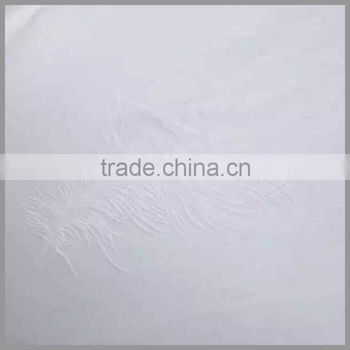 Hot Sale White feather Jacquard Hotel Bed Sheet/ Cotton Hotel Duvet Covers