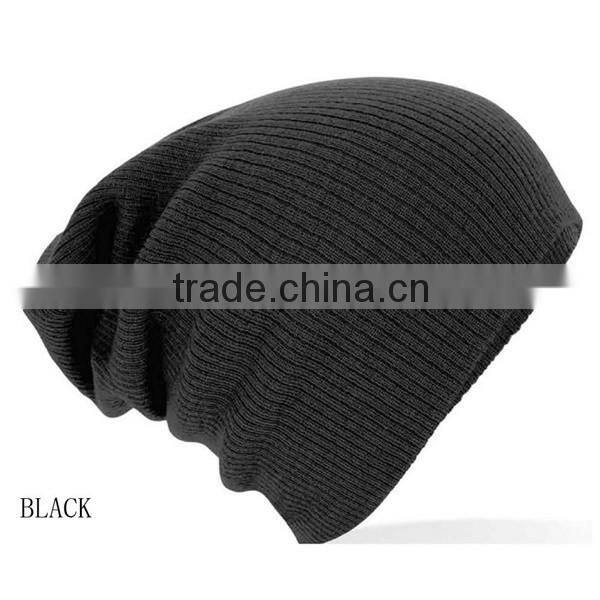 Men's Women's Knit Baggy Beanie Oversize Winter Hat Ski Slouchy Chic Cap Skull