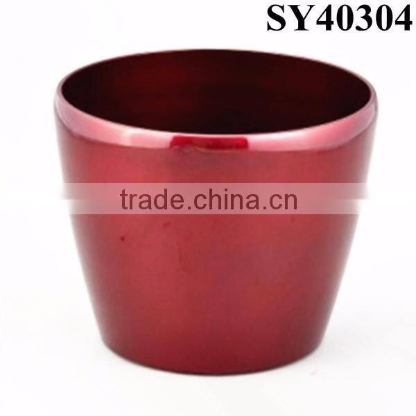 Round large painting plastic pot wholesale
