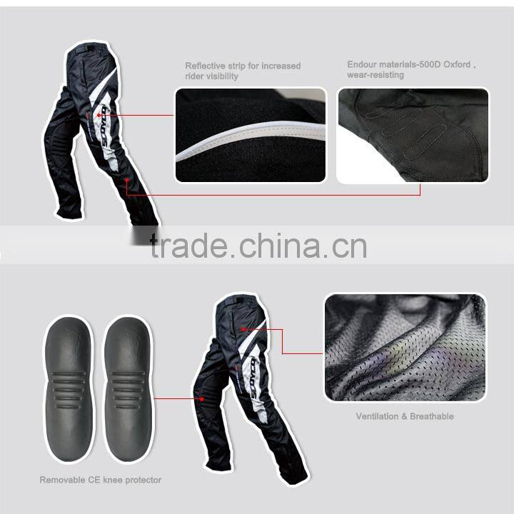 motorcycle pant ,CE knee protector , riding pant ,mesh linning p027