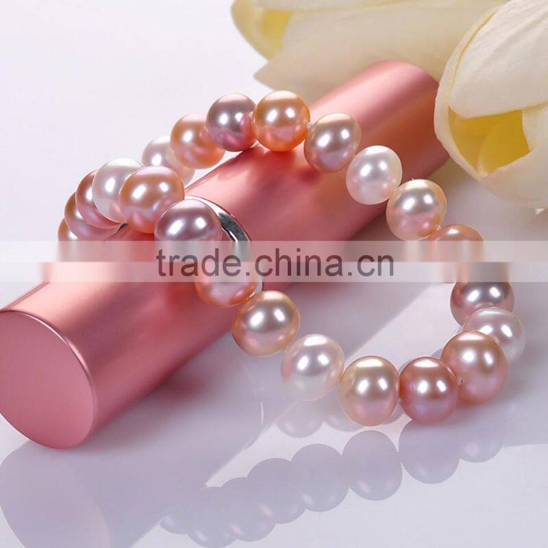2016 hot selling 8-9mm fashion design Freshwater real Pearl bracelets bangles