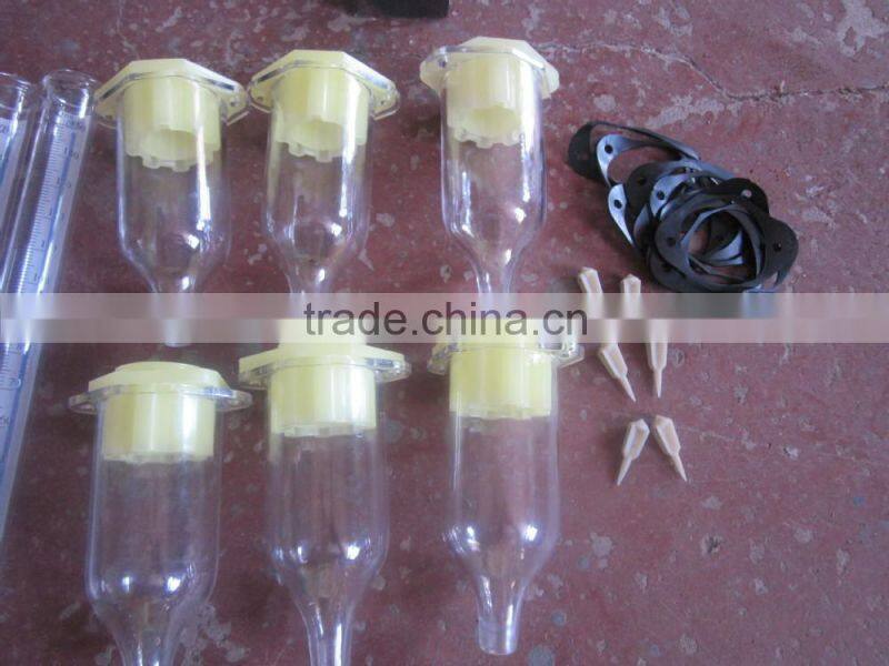 good quality, plastic catchment oil cup used on fuel injection pump test bench