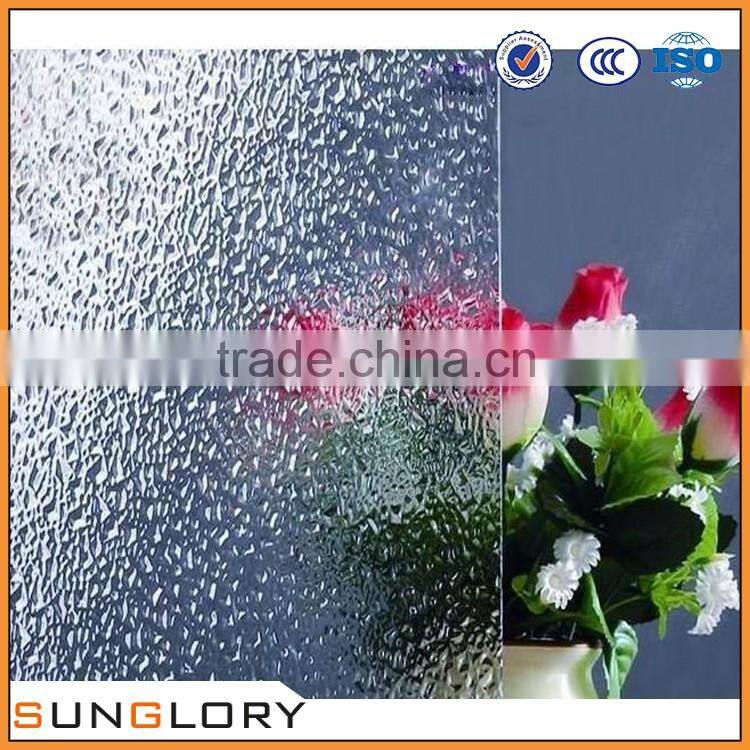 4mm 5mm 5.5mm 6mm blue floral patterned glass