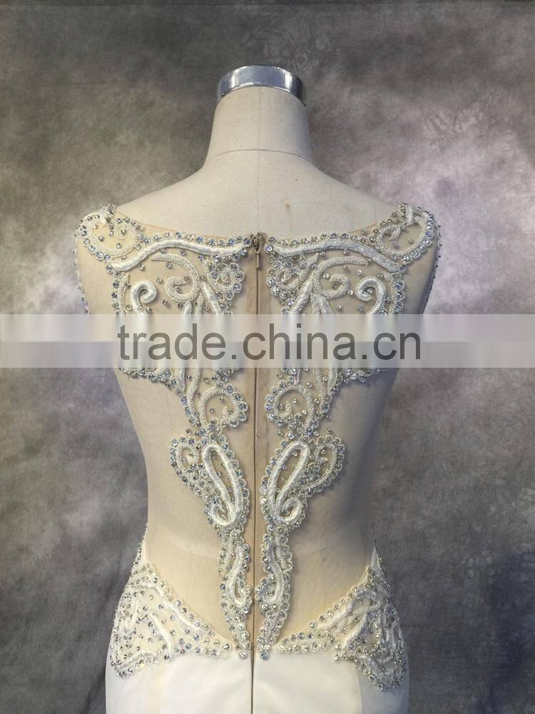 china alibaba supplier beaded wedding gown