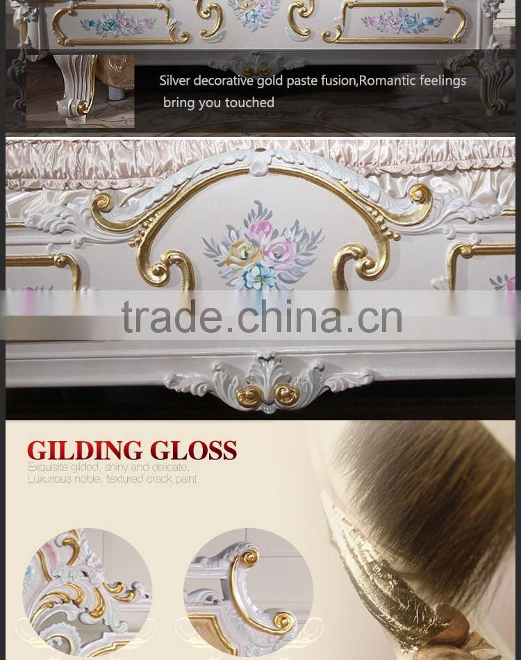 luxury italian beds bedroom furniture - solid wood princess bed