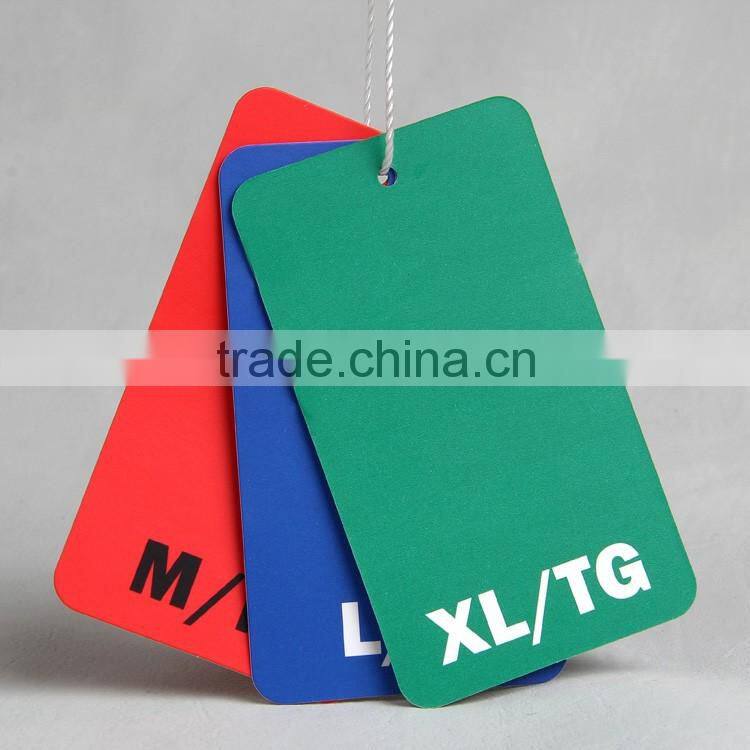colorful paper hangtag for double-duty dress