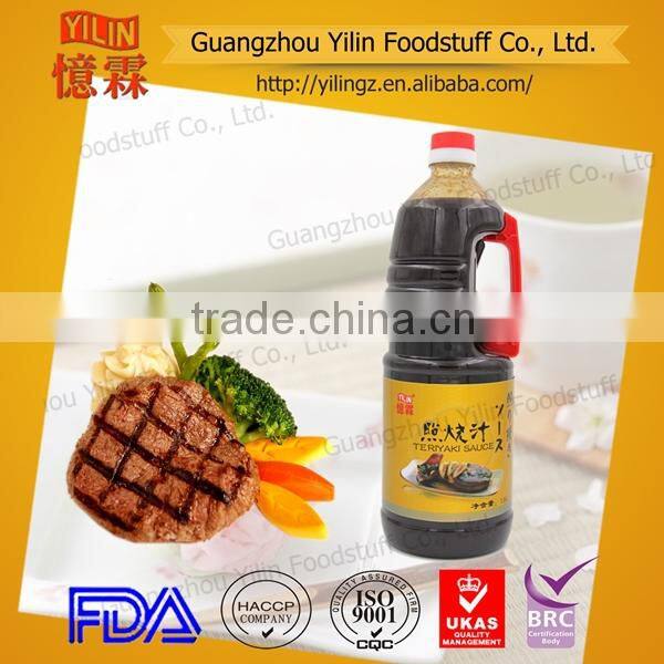 1.8L teriyaki sauce manufacture china with oem servie
