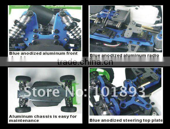 1/8th rc gas rally car