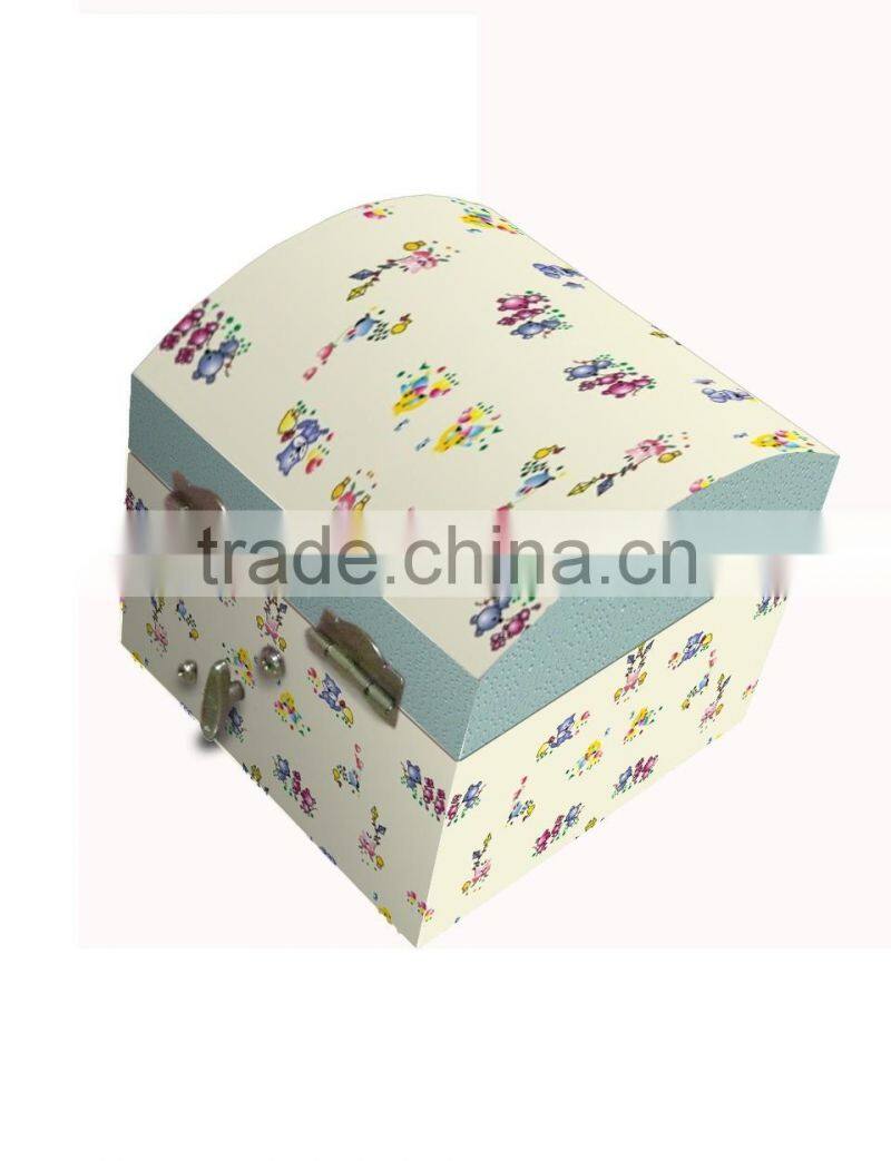 New design Small Oval shaped jewellery dancing cube music box