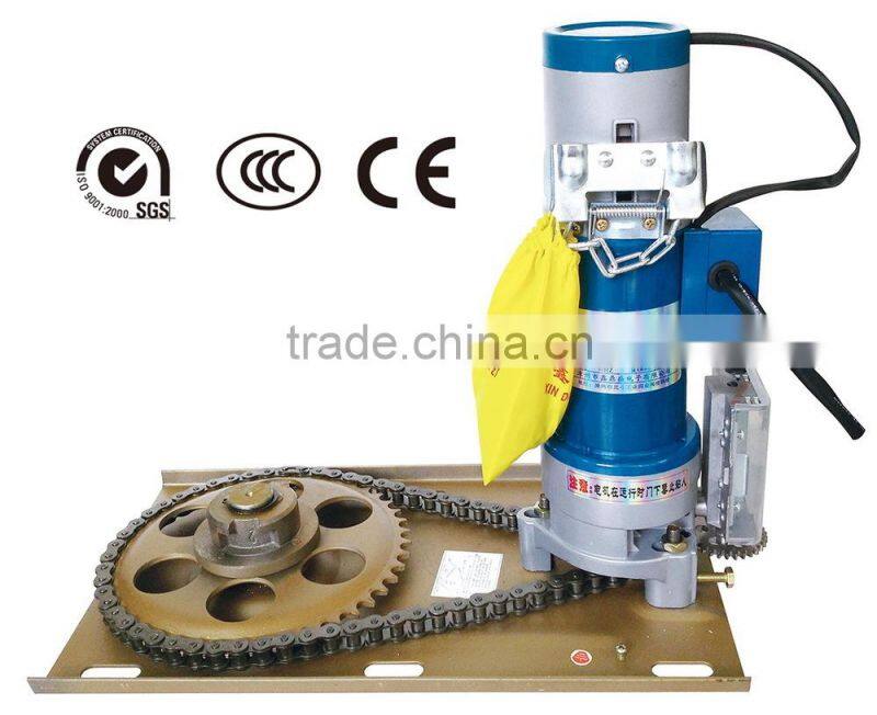 Backup battery shutter steel door motor