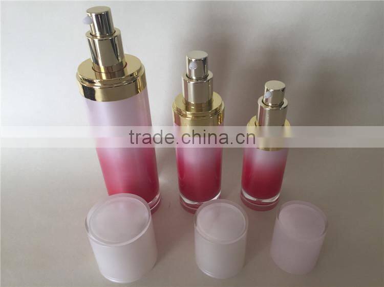 Acrylic empty cosmetic body lotion bottle