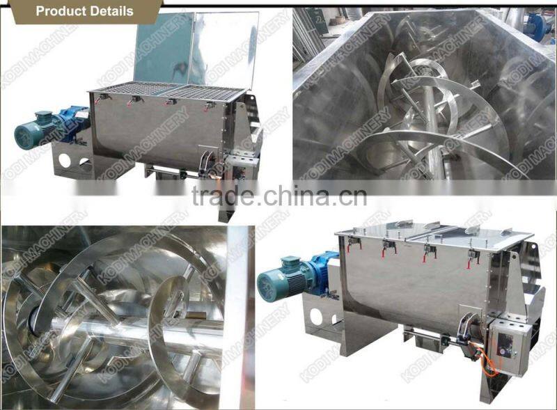 WLDH Model Horizontal U-shaped Ribbon Blender Ribbon Mixer